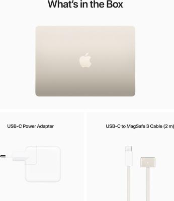 Nieuwe Macbook Air 13inch Sterrenlicht, Apple M2, 8Gb, 256Gb SSD, Nieuw gesealde doos.3