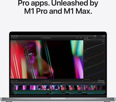 Macbook Pro 14inch, Apple M1 Pro, 16Gb Ram, 512Gb SSD SPACE GRAY. Nieuw, los toestel. 3