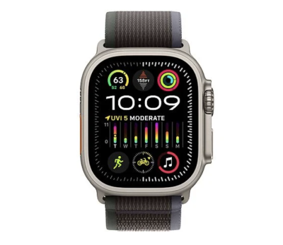 Nieuwe Apple Watch ULTRA 2 49mm + cellular. Zwart + Zwarte trailban Nieuw. 