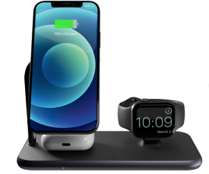 Zens 3-in-1 Wireless Charger 10W with Stand and MagSafe Magnet Black (Nieuw, geopende doos) - Cloned