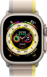 Nieuwe Apple Watch ULTRA 49mm + cellular. Geel/Beige Trail loop Nieuw, geopende doos. - Cloned