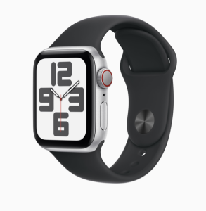 Nieuwe Apple Watch serie SE2 40mm. Zilver. Zwarte sportband. Nieuw, geopende doos. 