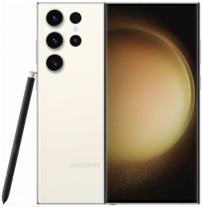 Refurbished Samsung S23 ULTRA 5G. 256Gb. 8GB RAM. Creme. Lichte gebruikssporen.