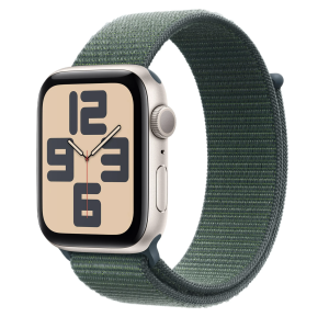 Apple Watch serie SE2 40mm. Starlight, Lake green sportloop. Nieuw, geopende doos.